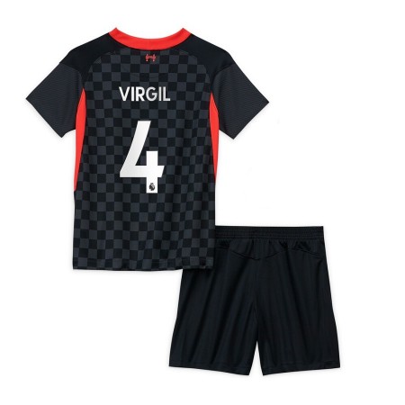 Billiga Fotbollströjor Liverpool Virgil van Dijk 4 Barn Tredje tröja 2020/21 Kortärmad
